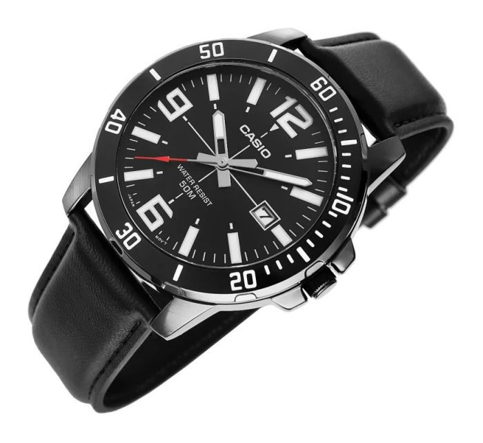 Pánske hodinky CASIO MTP-VD01BL-1 + BOX Pánske hodinky CASIO MTP-VD01BL-1 + BOX