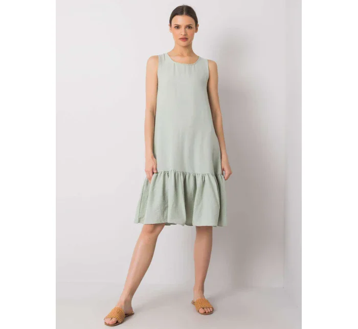 Šaty 328 SK model 15211588 světle zelená - FPrice Šaty 328 SK model 15211588 světle zelená - FPrice
