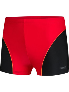 AQUA SPEED Plavecké šortky Leo červeno-čierny vzor 16