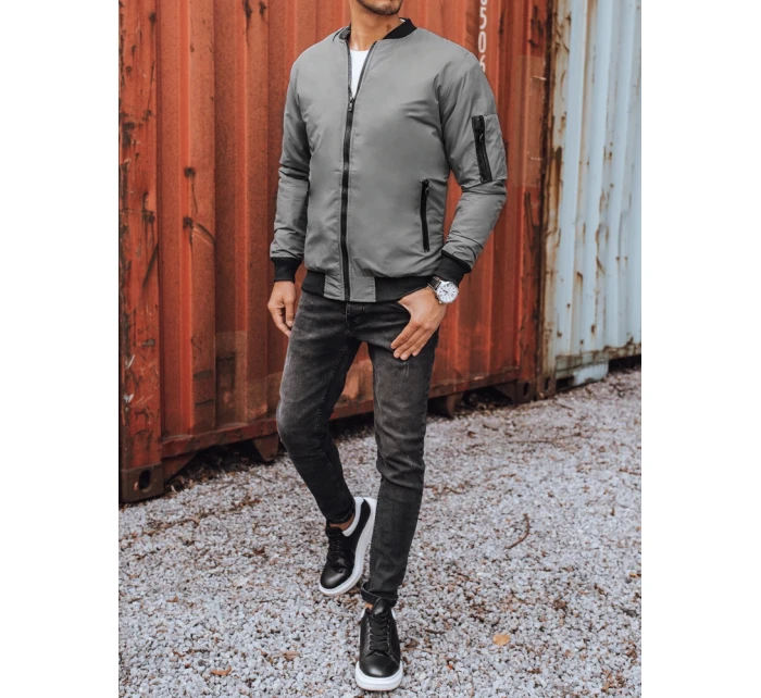 Pánska bunda bomber graphite FashionStreet TX3824