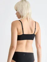 Dámska podprsenka ZERO z mikrovlákna 2.0 Bralette - BLACK - čierna 0004 - SLOGGI