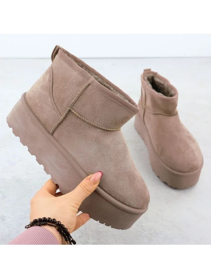 Dámské sněhule semišové béžové model 21906196 - Potocki Dámské sněhule semišové béžové model 21906196 - Potocki