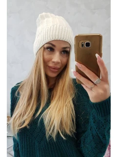 Fleecová čiapka Anna K238 ecru