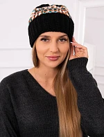 Dámska čiapka Iris K348 black+mint