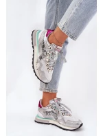 Sneakersy Buty Sportowe Damskie D.Franklin DFSH378006 Srebrne