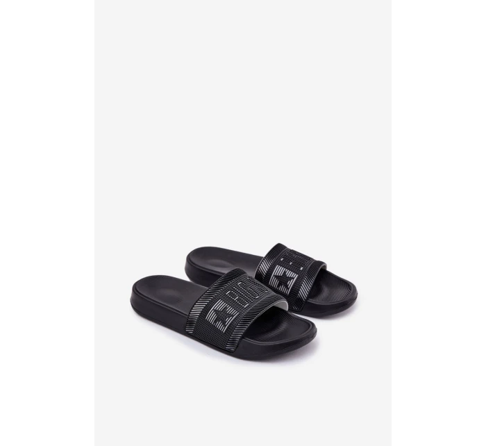 Męskie Klapki Big Star RR174A053 Czarne Męskie Klapki Big Star RR174A053 Czarne