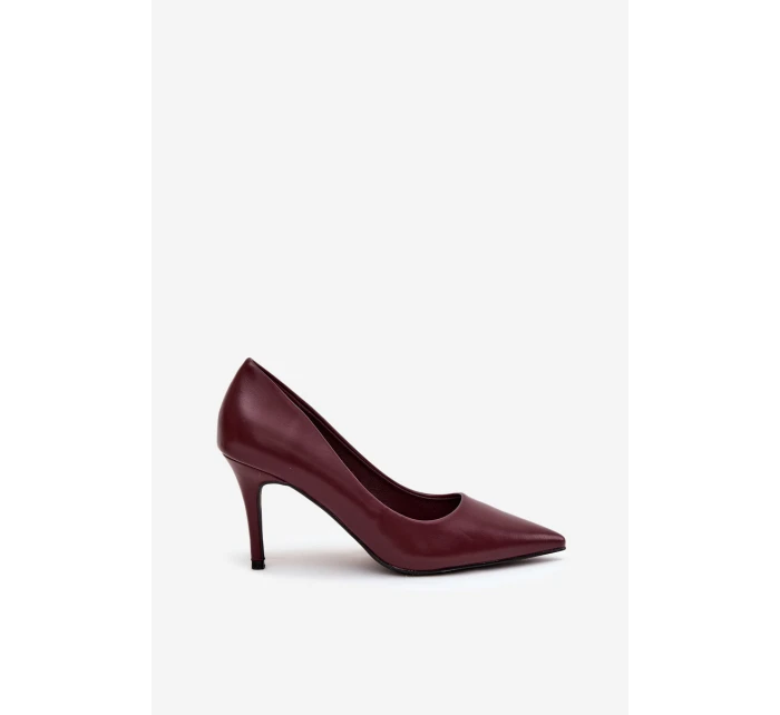 Dámské lodičky z eko kůže bordové model 21711396 - Boto Dámské lodičky z eko kůže bordové model 21711396 - Boto