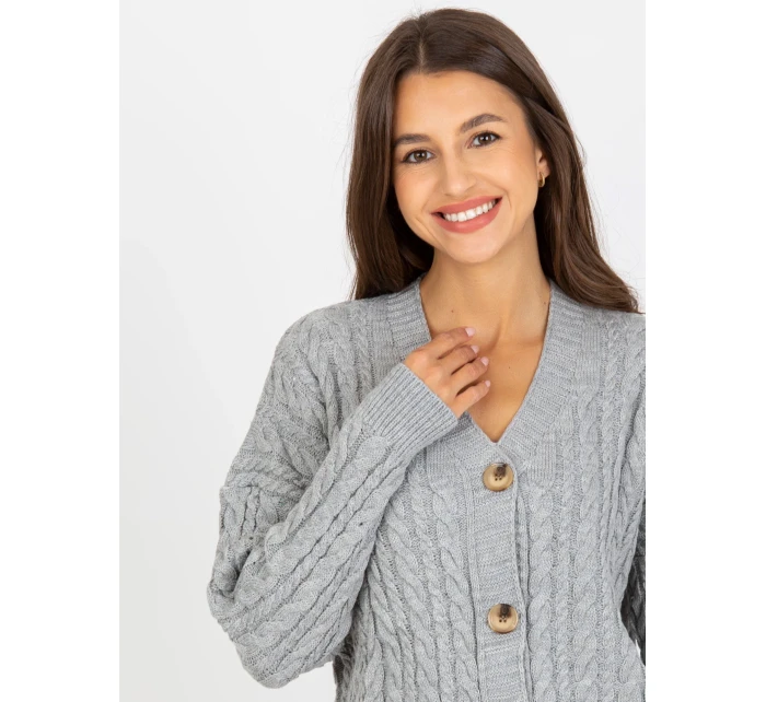 Dámsky sveter LC SW 8008 sivý