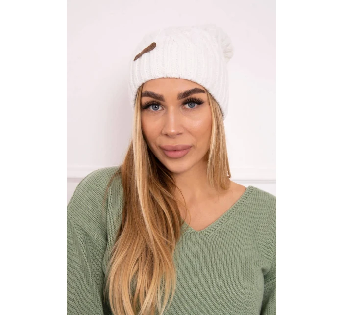 Fleecová čiapka Paulina K227 biela Fleecová čiapka Paulina K227 biela