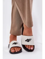 Klapki Damskie 4F 4FRMM00FSLIF010-10S Białe Klapki Damskie 4F 4FRMM00FSLIF010-10S Białe