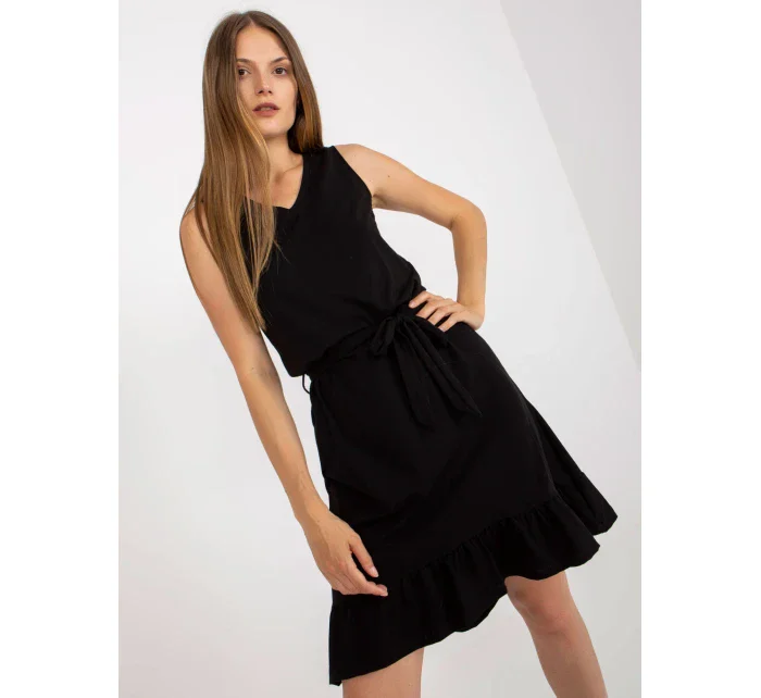 Dámske šaty RV SK 8049 čierne Dámske šaty RV SK 8049 čierne