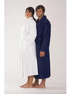 VÝPREDAJ - Unisex župan Classic 2106 0100 biely - Vestis