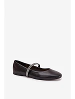 Dámske baleríny 2732 Ilirene black - Sweet Shoes