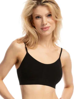 Dámsky športový top Lounge podprsenka čierna - JULIMEX