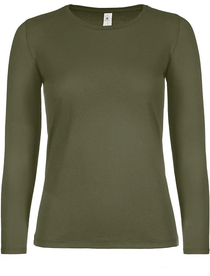 B&C #E150 LSL /women Dámske tričko s dlhým rukávom 01.006T urban khaki B&C #E150 LSL /women Dámske tričko s dlhým rukávom 01.006T urban khaki