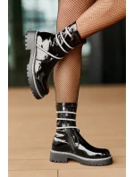 Lakované Kotníkové Boty Se Černé model 21675942 - Boto Lakované Kotníkové Boty Se Černé model 21675942 - Boto