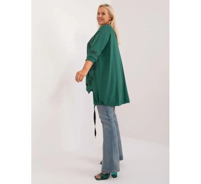 Tunika RV TU model 20190729 ciemny zielony - FPrice Tunika RV TU model 20190729 ciemny zielony - FPrice