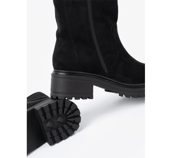 Pohodlné černé kotníčkové boty dámské Obcas Pohodlné černé kotníčkové boty dámské Obcas