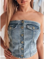 Dámský top modrý model 21988237 - Dstreet