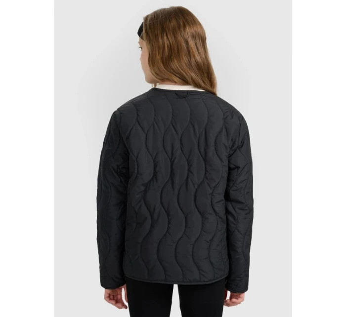 Dívčí péřová bunda se syntetickou výplní model 21815718 - 4F Dívčí péřová bunda se syntetickou výplní model 21815718 - 4F