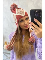 Dámska klapka na uši Eunika K322 červená Dámska klapka na uši Eunika K322 červená