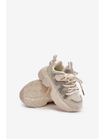 Sneakersy Dziecięce Z Cyrkoniami Beżowe Rianalla Sneakersy Dziecięce Z Cyrkoniami Beżowe Rianalla