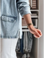 Dámská oversize džínová bunda modrá Dstreet model 21988205 - FashionStreet