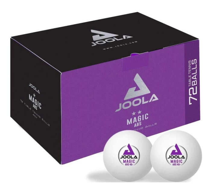 JOOLA MAGIC ABS 72 KS LOPTIČIEK NA STOLNÝ TENIS BIELY