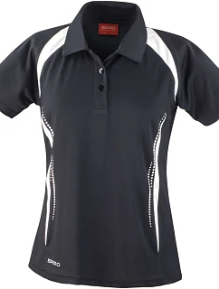 S Dámské piqué polo 29. black/white model 22426343 - Spiro
