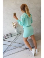 Souprava halenky se sukní mint Souprava halenky se sukní mint