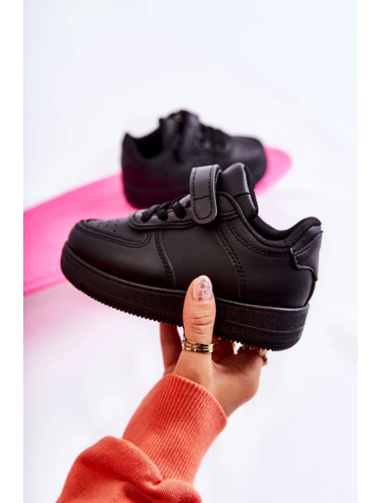 Dětská sportovní obuv se suchým zipem Černá model 21587391 - Boto