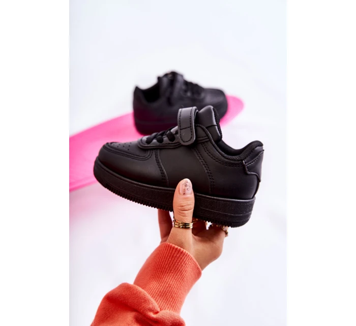 Dětská sportovní obuv se suchým zipem Černá model 21587391 - Boto