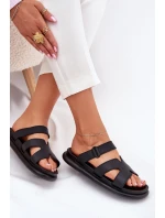 Gumové dámské pantofle s páskem černé model 21702656 - Boto