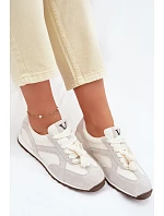 Semišové Dámské Tenisky model 22073044 Šedé - VINCEZA