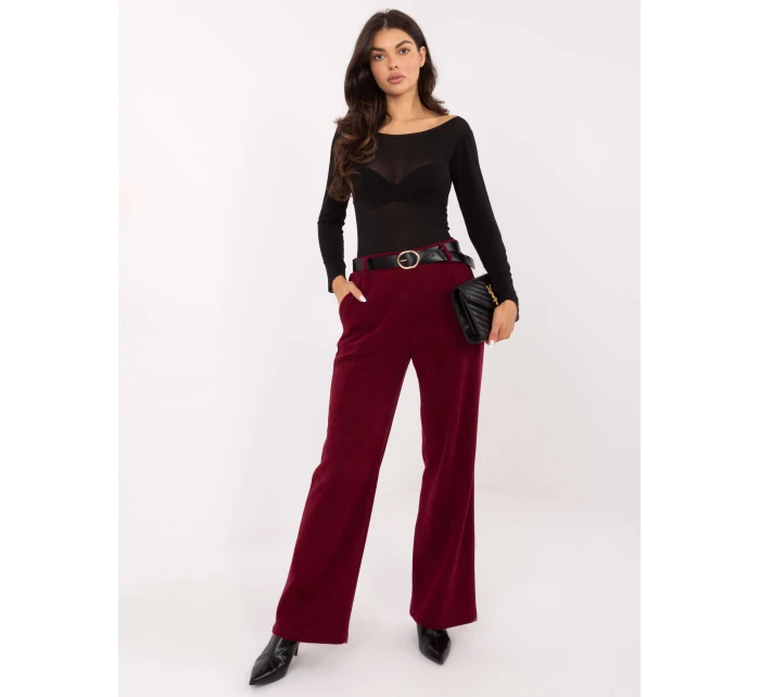 Spodnie IT SP model 21747104 bordowy - FPrice