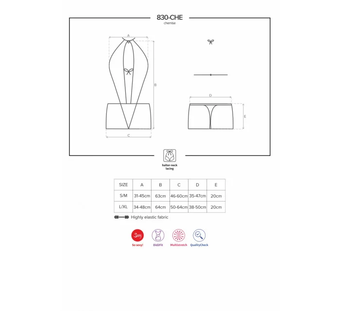 košilka mise model 5705348 - Obsessive košilka mise model 5705348 - Obsessive