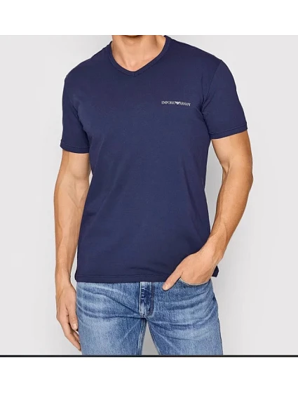 Pánské triko tm.modrá model 17296082 - Emporio Armani Pánské triko tm.modrá model 17296082 - Emporio Armani