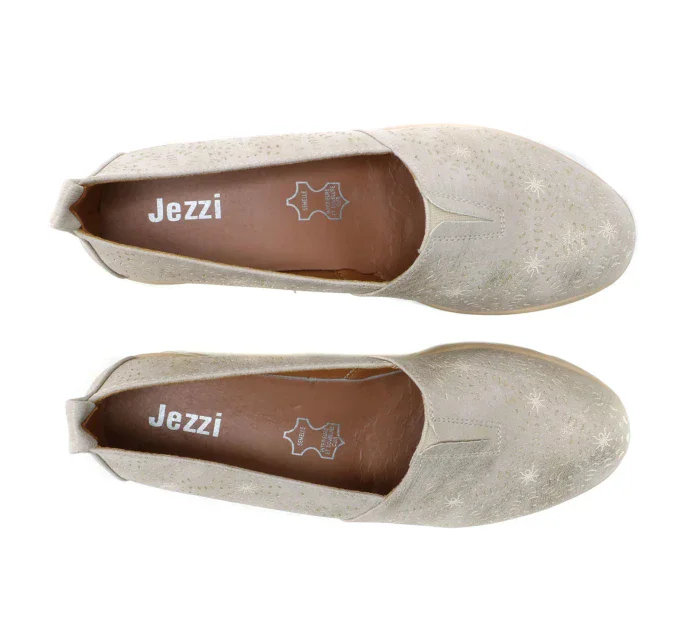 Dámské polobotky model 21151458 zlaté Jezzi - Inello