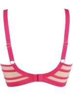 Dámska podprsenka V-11051 Tmavo ružová s béžovou - Axami