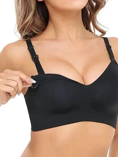 Tehotenská a dojčiaca podprsenka Momcozy YN21, čierna, veľkosť 2XL