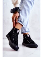 Dámské vysoké tenisky model 21581984 černá - Cross Jeans Dámské vysoké tenisky model 21581984 černá - Cross Jeans