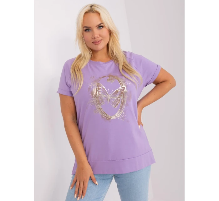 Bluzka RV BZ model 18965775 fioletowy - FPrice Bluzka RV BZ model 18965775 fioletowy - FPrice