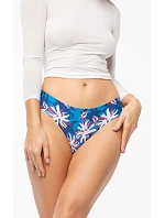 Dámske nohavičky Tissento Simple Brasil Blue s kvetmi - Julimex