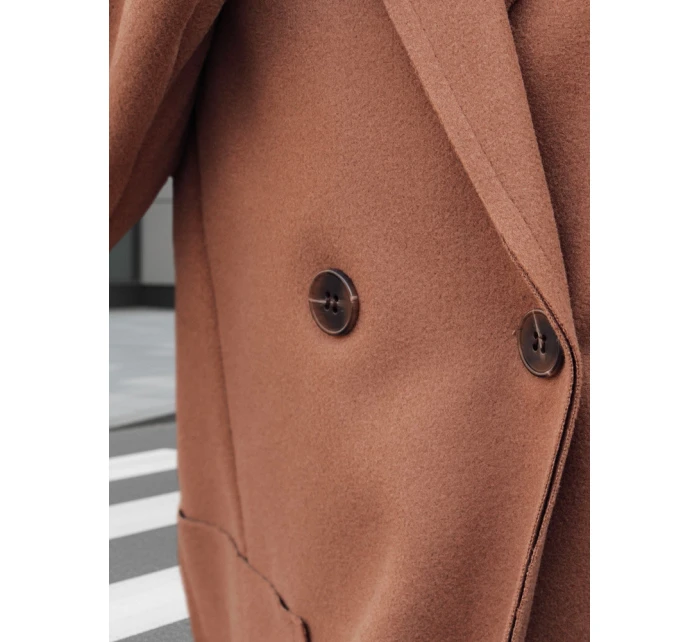 Dámský dlouhý velbloudí kabát oversize Dstreet model 21981928 - FashionStreet
