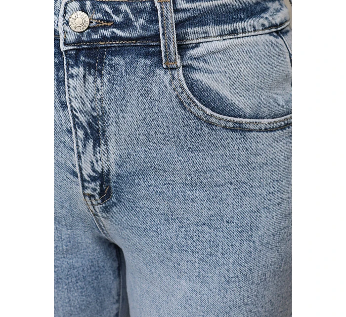 Jeansy damskie wide leg z wysokim stanem niebieskie model 22120938 - FashionStreet