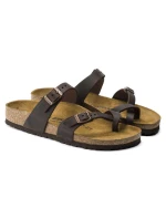 Birkenstock Dámske žabky Mayari Habana Narrow foot z nubukovej kože hnedé (0171323) Birkenstock Dámske žabky Mayari Habana Narrow foot z nubukovej kože hnedé (0171323)
