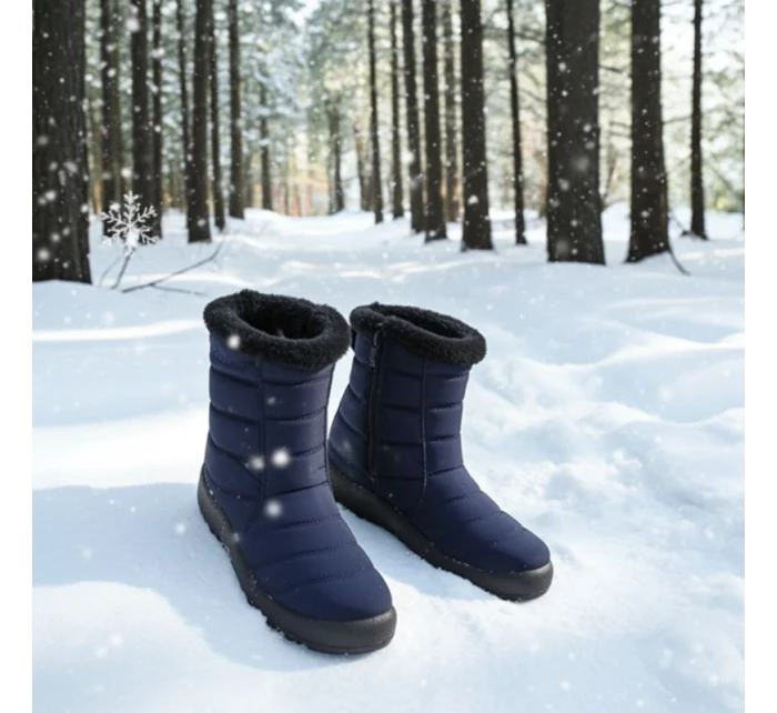 Nepromokavé sněhové boty na zip NEWS W model 17606242 khaki - Inny Nepromokavé sněhové boty na zip NEWS W model 17606242 khaki - Inny