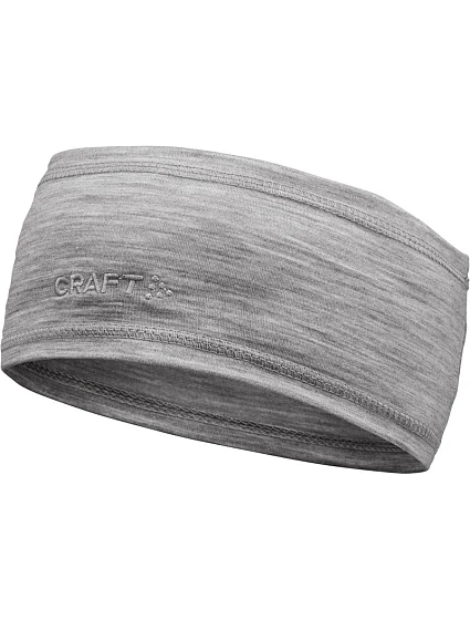 Craft Corporate Essence Wool Headband Čelenka z merino vlny 81.6633 šedá melírovaná Craft Corporate Essence Wool Headband Čelenka z merino vlny 81.6633 šedá melírovaná