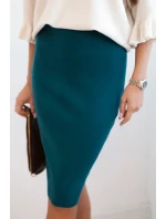 Dámská sukně z úpletu mořská model 21407187 - K-Fashion Dámská sukně z úpletu mořská model 21407187 - K-Fashion