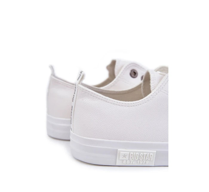 Męskie Skórzane Trampki Big Star KK174052 Białe
